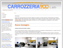 Tablet Screenshot of carrozzeria900.it